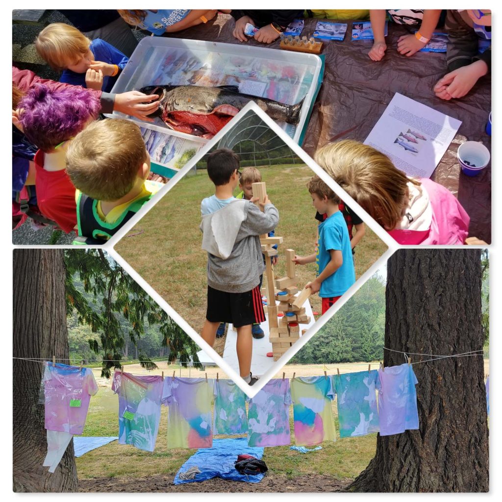 A collage of PACE outdoor education activities